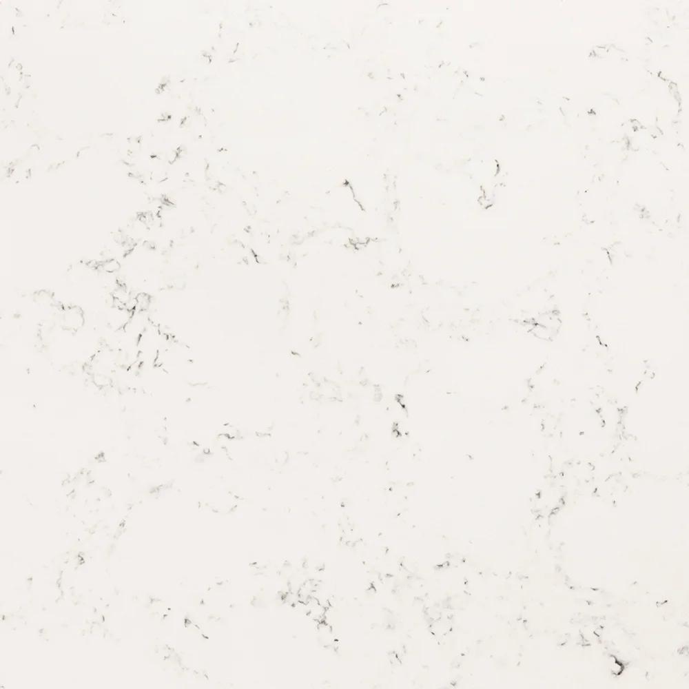 Quartz color sample of Bianco Tundra